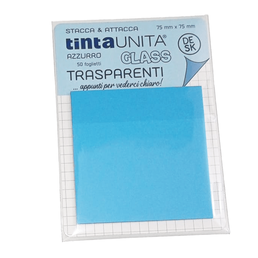Stacca e attacca tinta unita glass trasparenti
