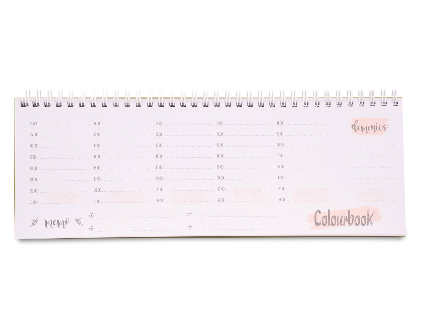 Planner settimanale Pastel 29x13cm